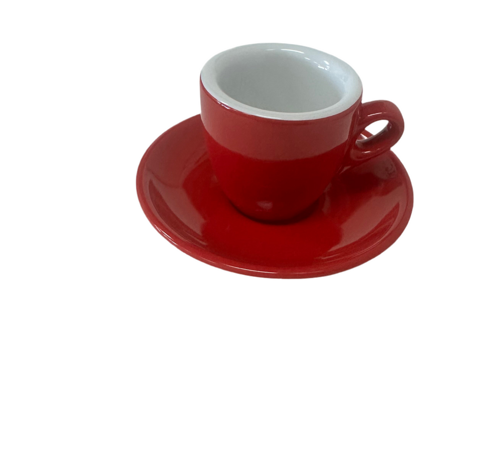 Palermo Red Espresso Cups, by Nuova Point , set of 6, Made in Italy!