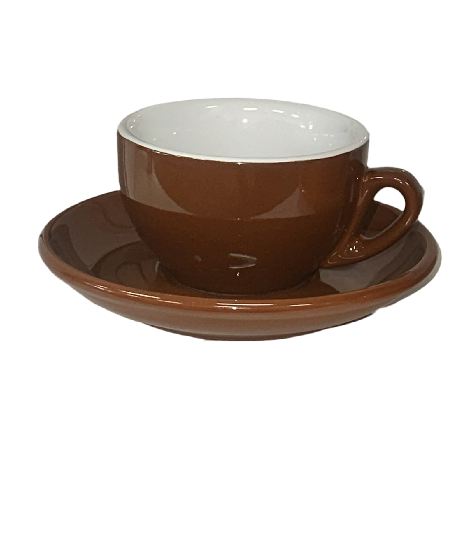 Palermo Brown Cappuccino-Latte Cups, by Nuova Point, set of 6, Made in Italy!