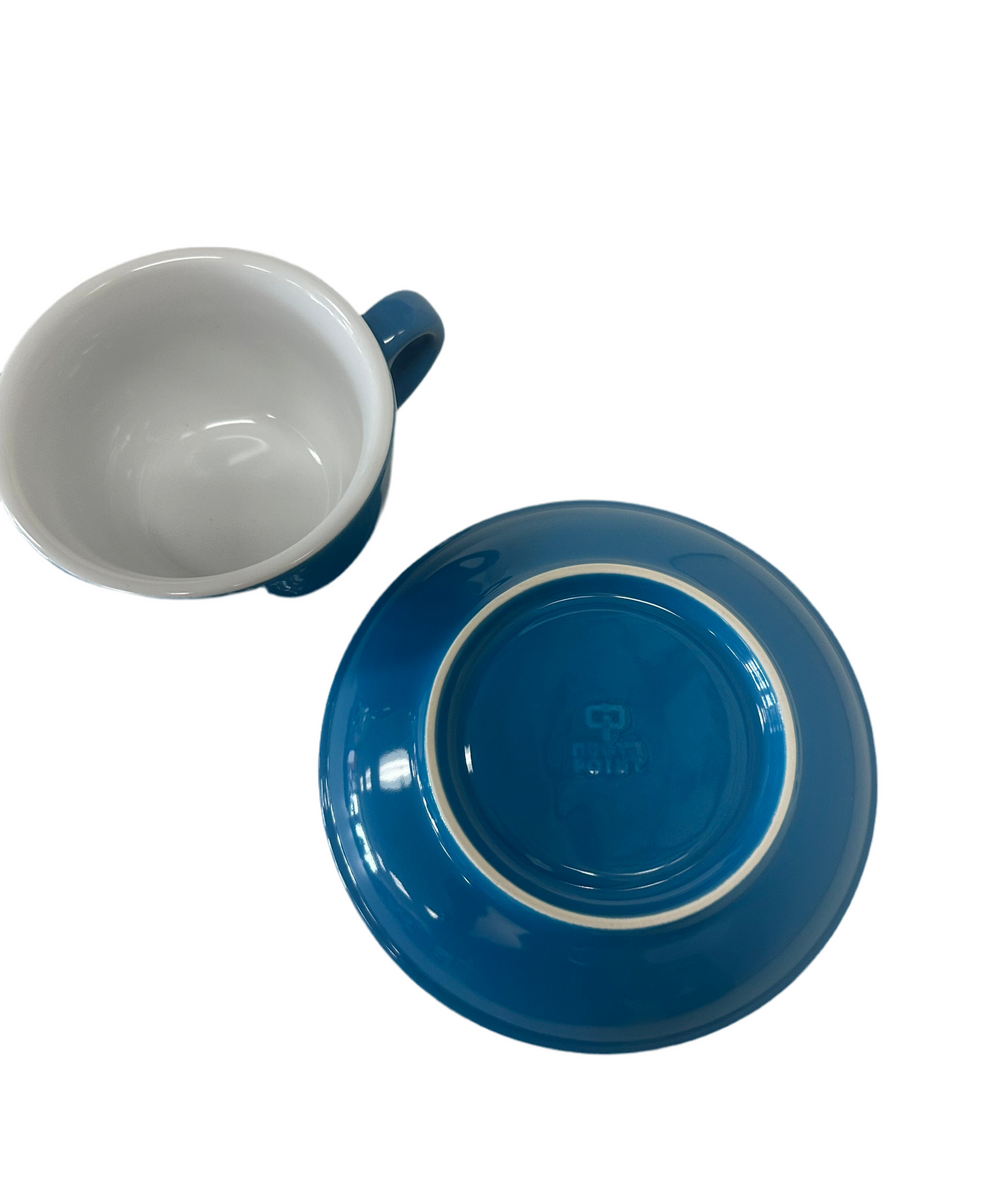 Palermo Blue Cappuccino-Latte Cups by Nuova Point, , set of 6, Made in Italy.