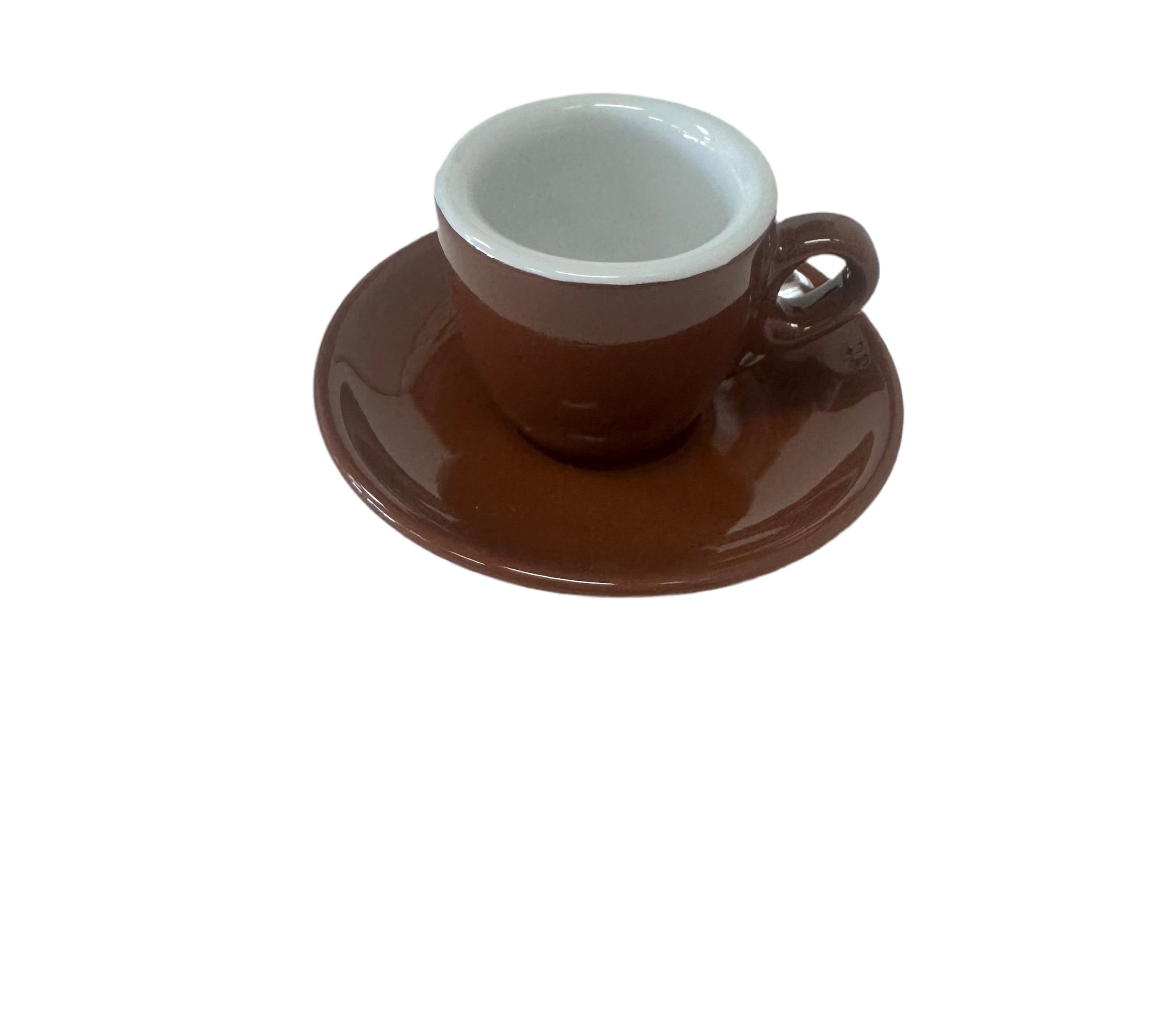 Palermo Brown Espresso Cups, by Nuova Point , set of 6,   Made in Italy!