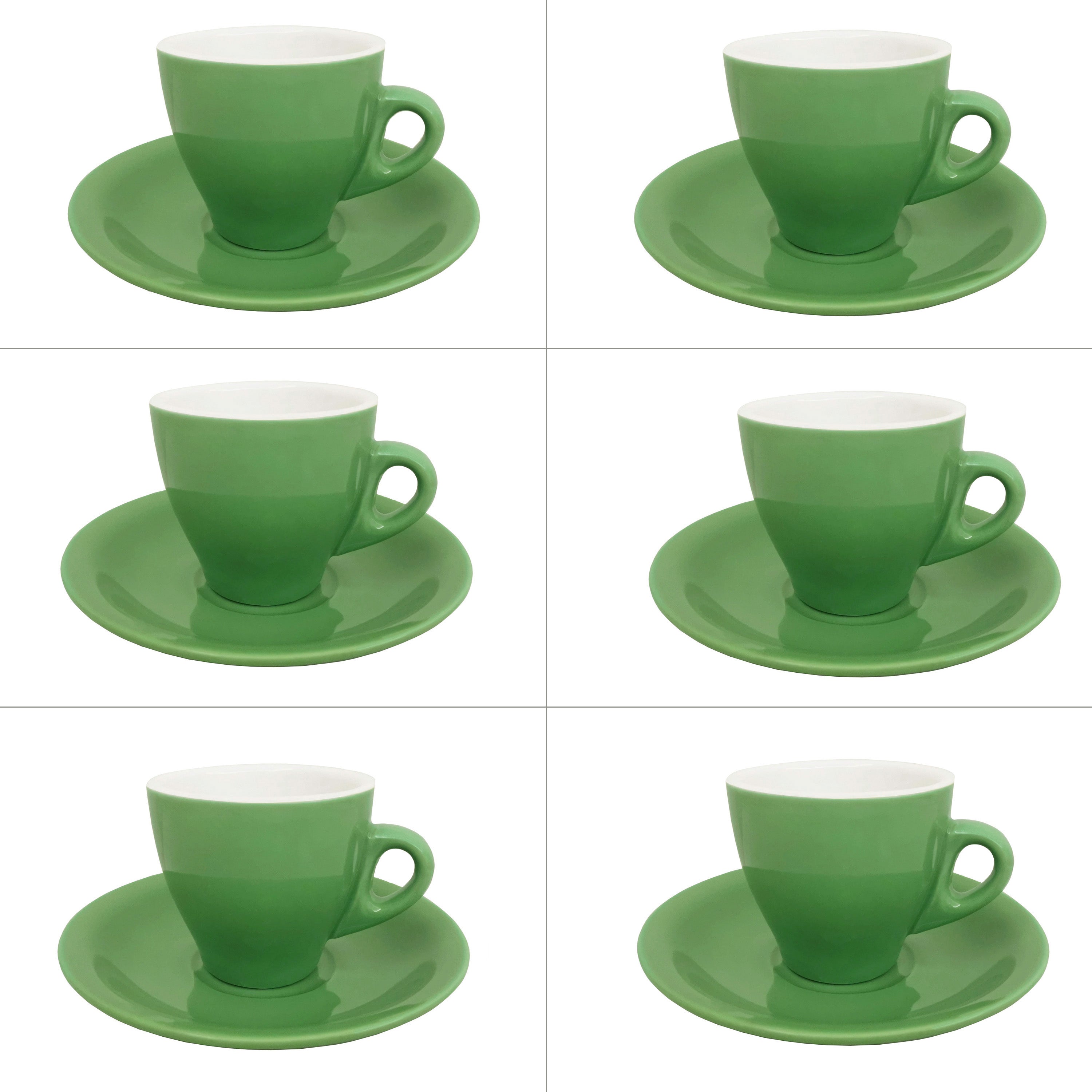 Green Espresso Cups Set of 6