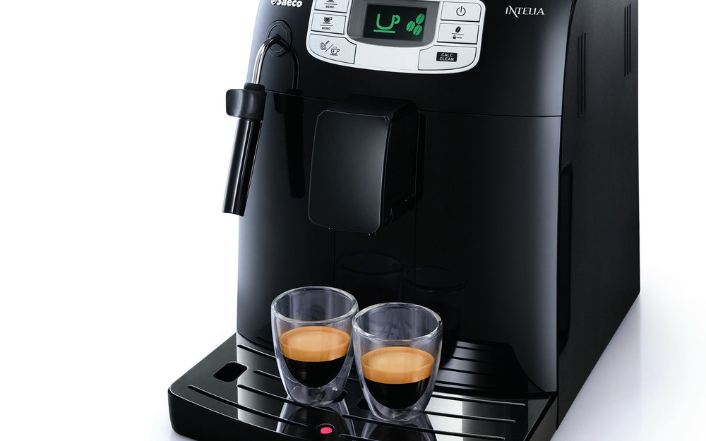 Close up view of Refurbished Saeco Intelia Focus Espresso Machine HD8751/47