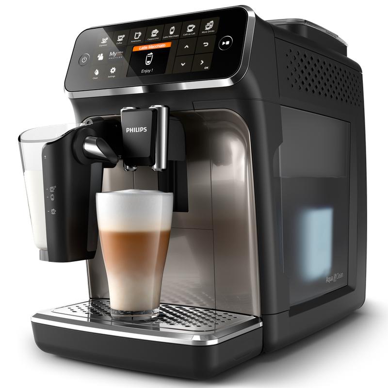 ( OPEN BOX ) Philips Saeco 4300 Series Superautomatic Espresso Machine Latte Go EP4347/94