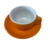 Palermo Orange Cappuccino Cups, by Nuova Point, Made in Italy!