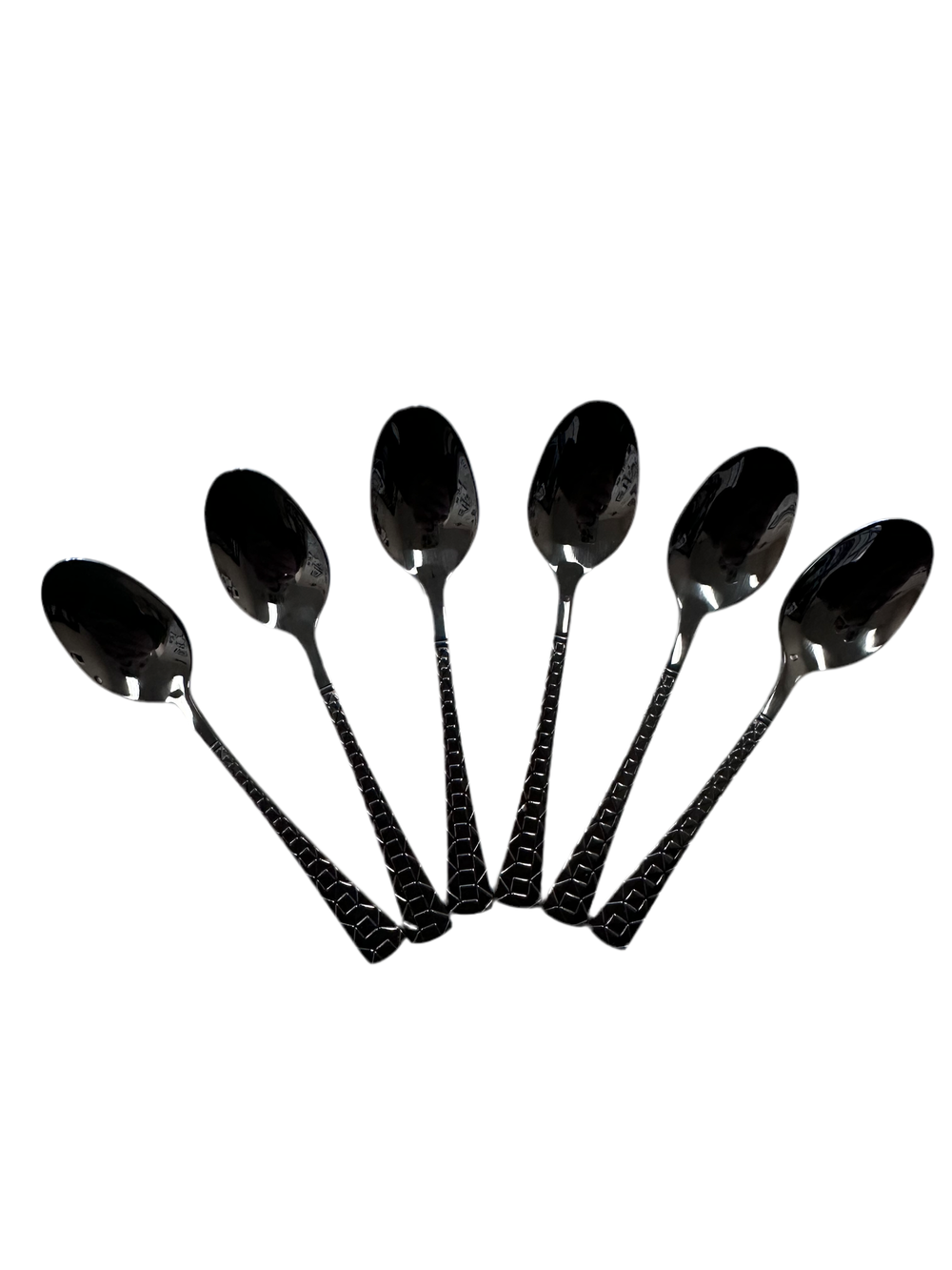 Espresso Spoons Black  Set of 6