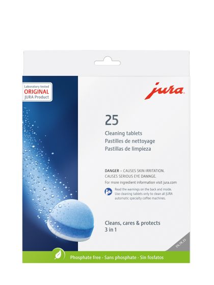 JURA 3 Phase 25CT Espresso Machines Cleaning Tablets 25053