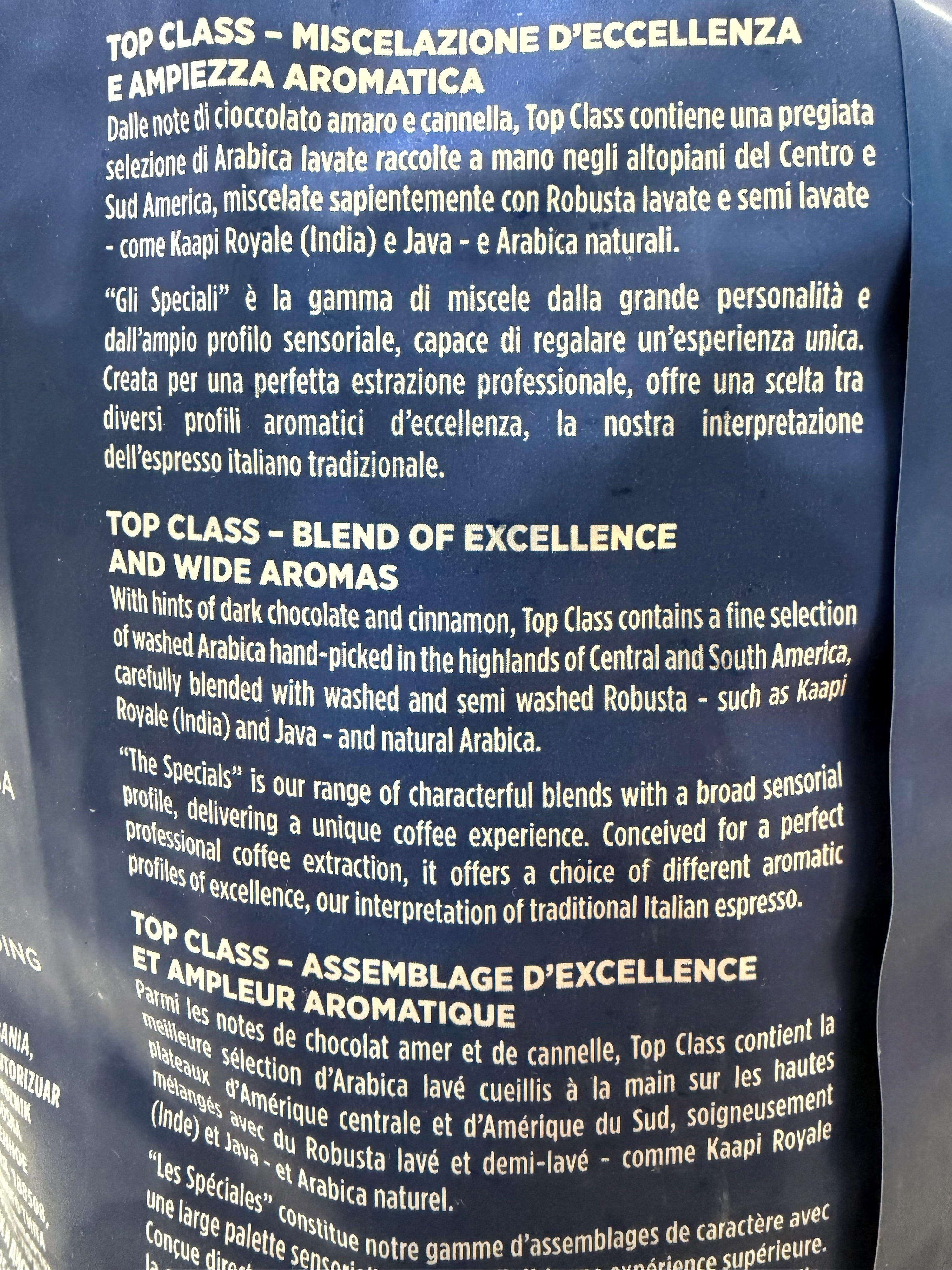 Lavazza Top Class Coffee Beans 2.2lb