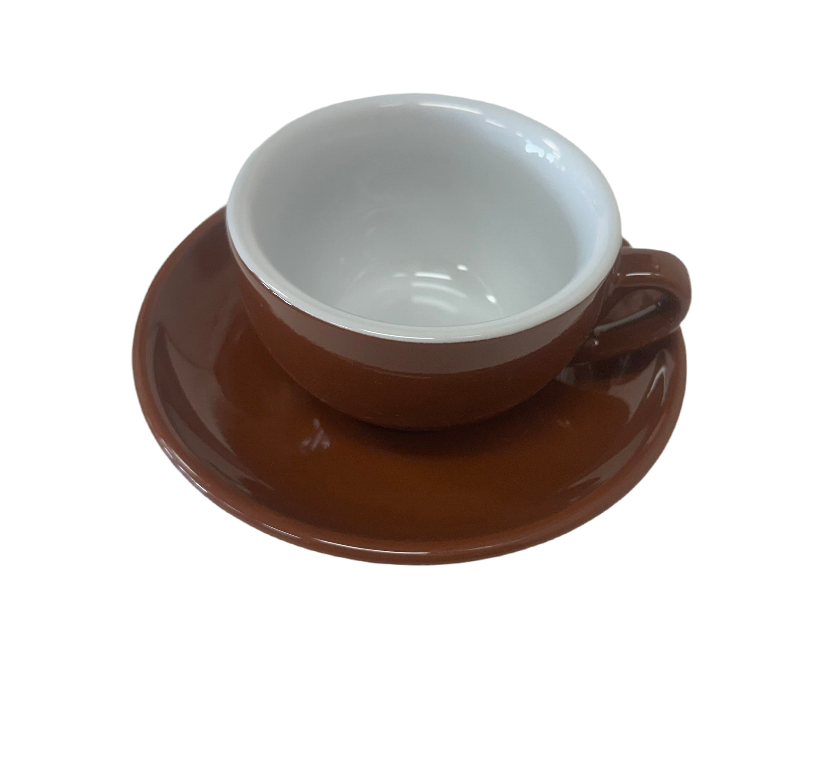 Palermo Brown Cappuccino-Latte  Cups, by Nuova Point,  Made in Italy!