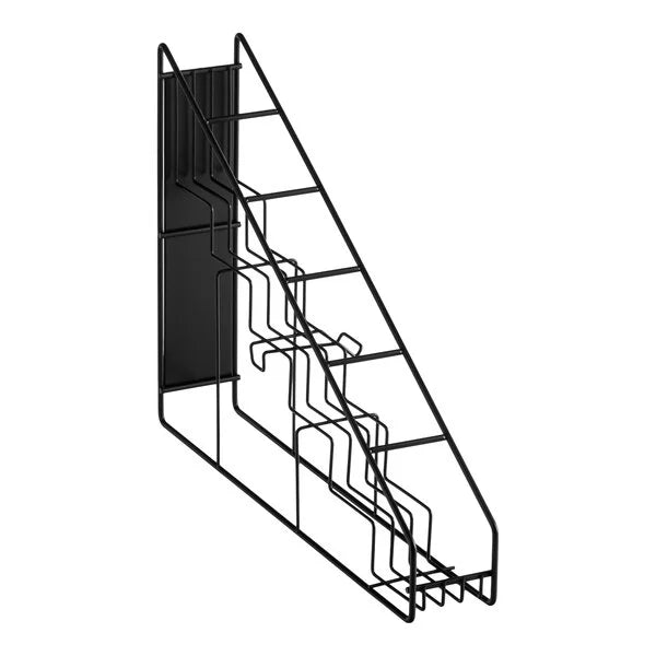 6 Bottle Black stainless steel rack for 1 litter / 750ml