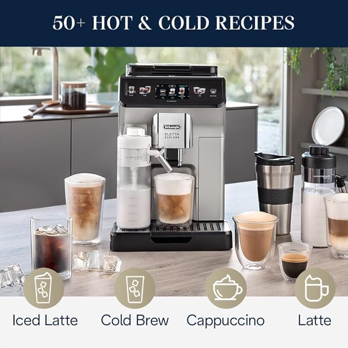 De'Longhi Dinamica Plus with LatteCrema System, Fully Automatic Coffee  Machine, Colored Touch Display & Reviews