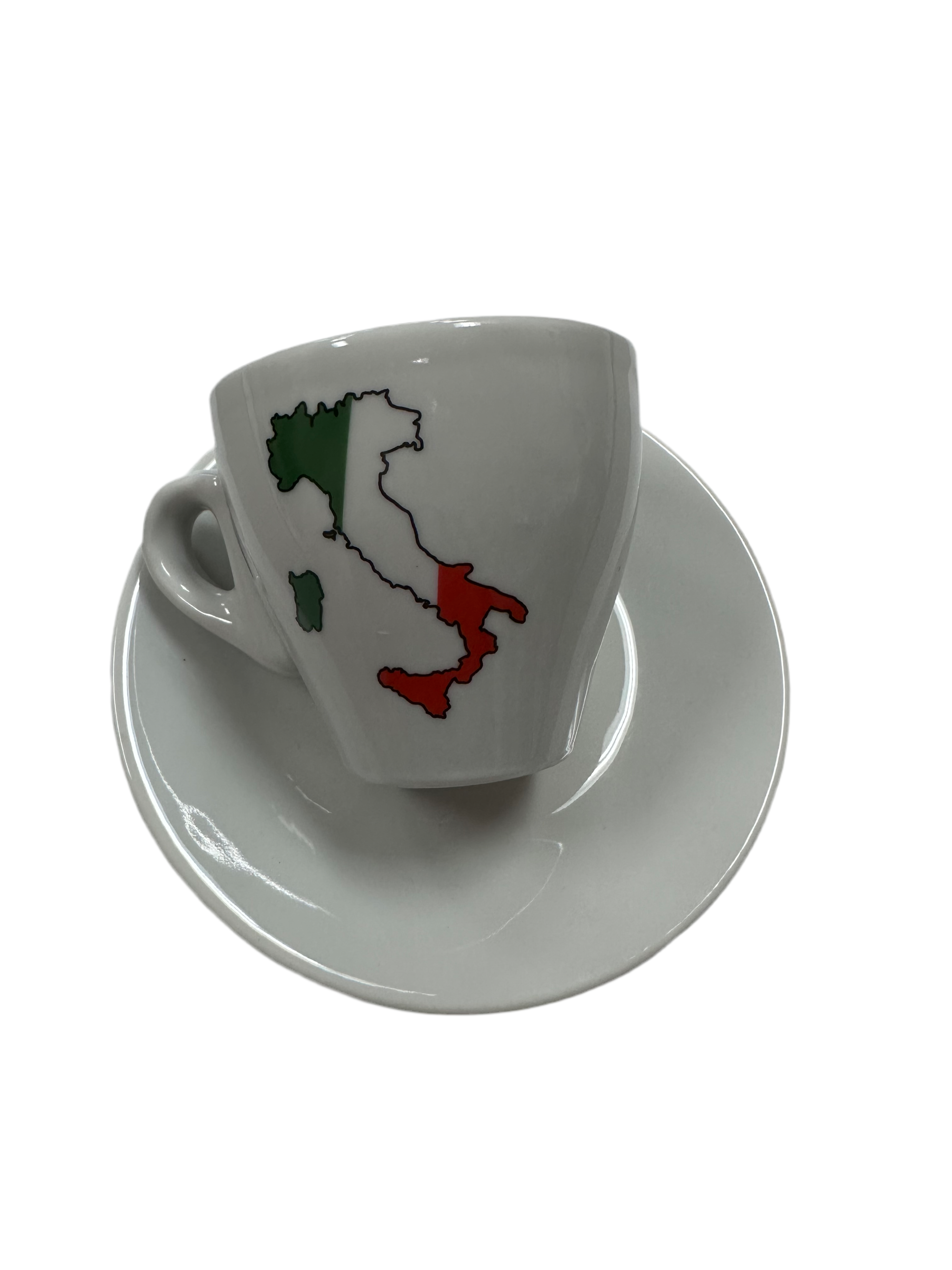 Italian Boot Cups with Espresso Motif