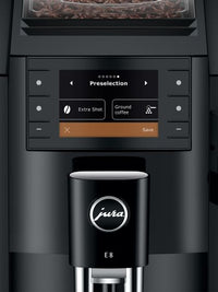 JURA E8 Piano Black NAC Superautomatic Coffee Machine | 15648 2 yrs Warranty