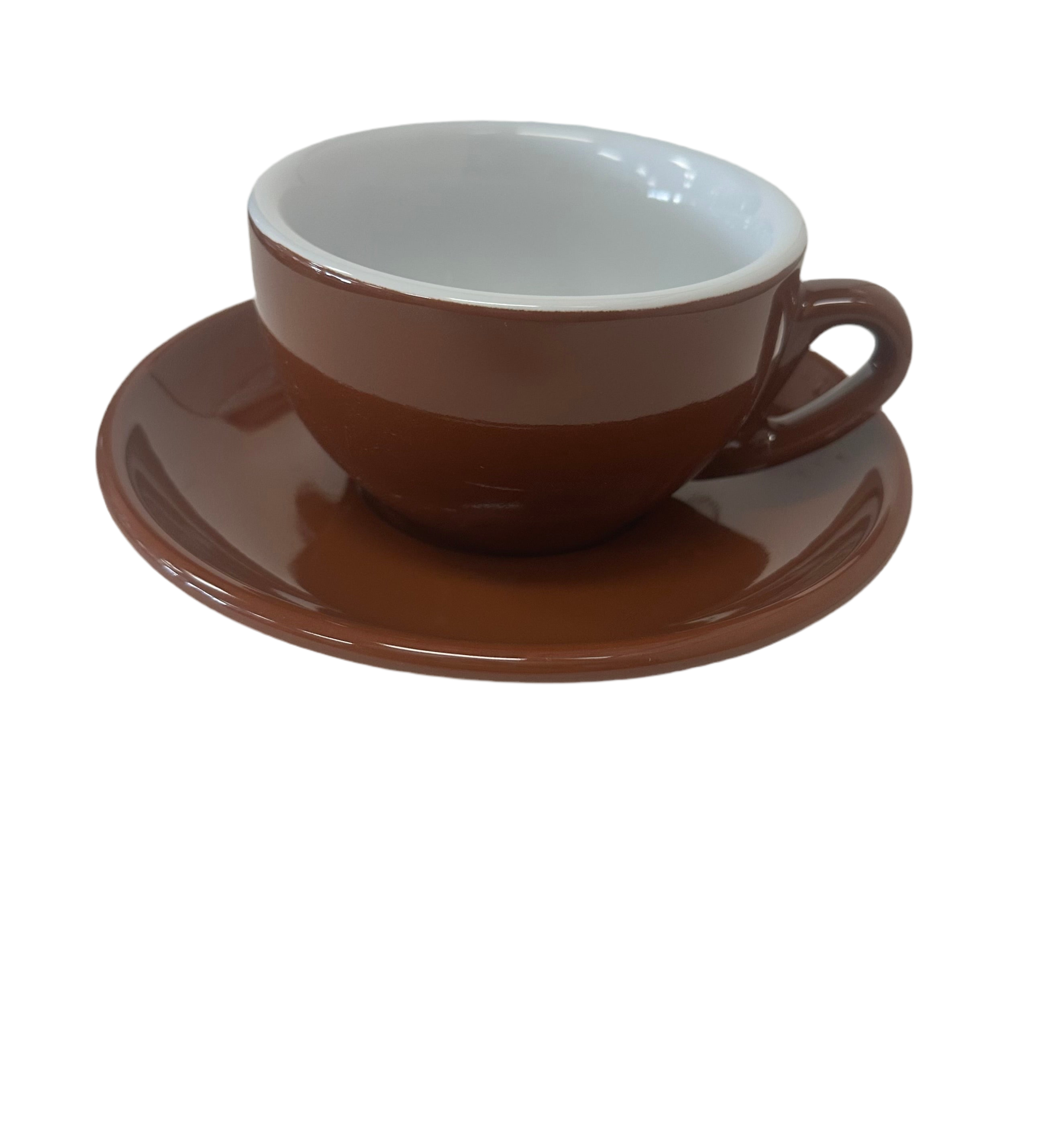 Palermo Brown Cappuccino-Latte  Cups, by Nuova Point,  Made in Italy!