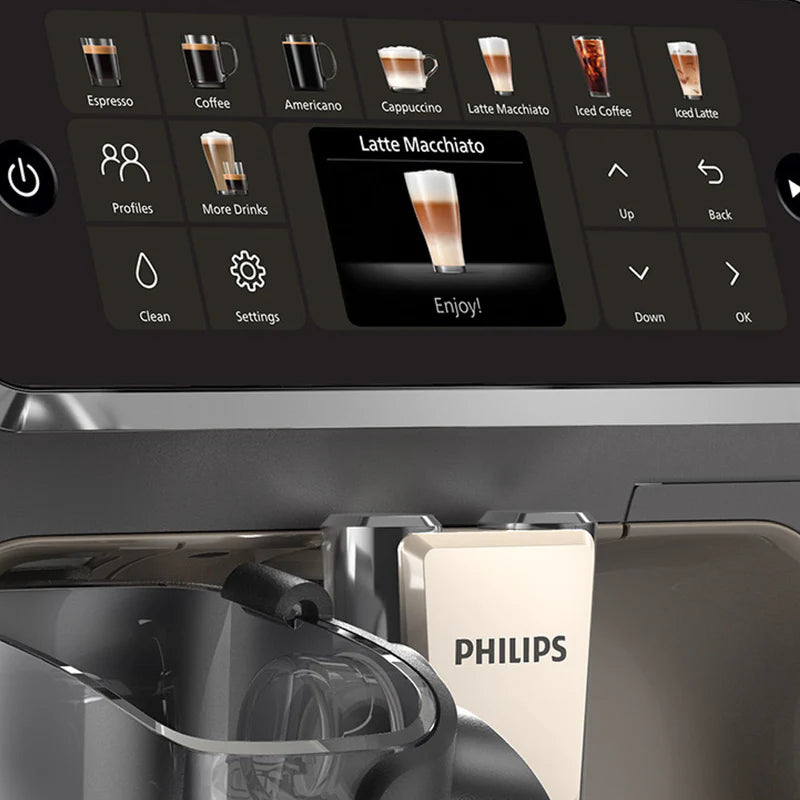 ( OPEN BOX ) Philips EP5544/90 LatteGo SilentBrew  W/ Iced Coffee