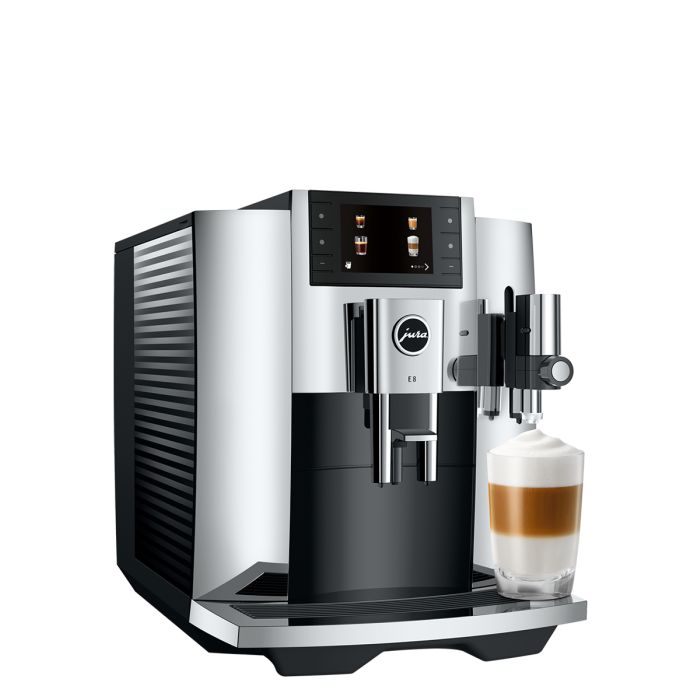 JURA E8 Chrome  NAC Superautomatic Coffee Machine | 15646 2 yrs Warranty