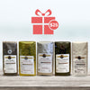 Gift Package- $25 Gift E-Card & Variety Pack Caffé Nostro™ - 100% Arabica, Miscela Oro, Miscela Bar, Miscela Extra bar, Miscela Bar intenso.
