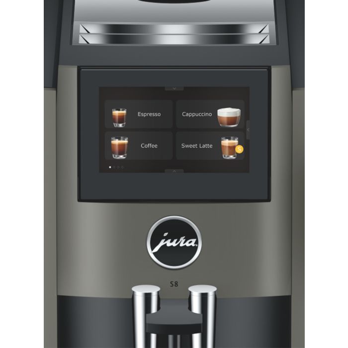 JURA S8 Dark Inox Superautomatic Espresso Machine 15755  | 2 yrs Warranty