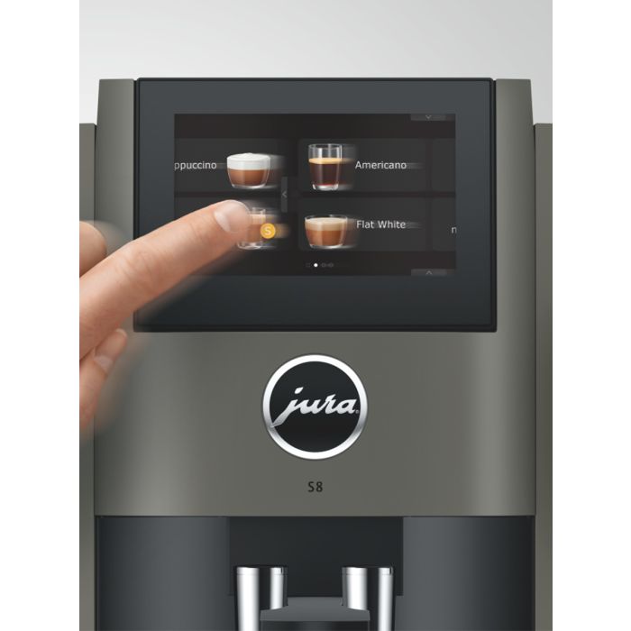 JURA S8 Dark Inox Superautomatic Espresso Machine 15755  | 2 yrs Warranty