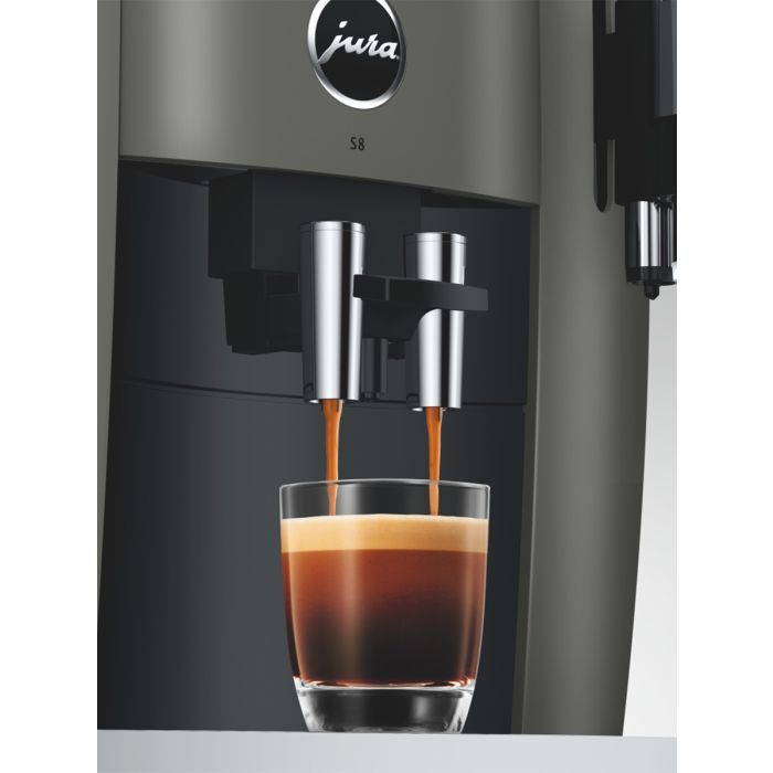 JURA S8 Dark Inox Superautomatic Espresso Machine 15755  | 2 yrs Warranty