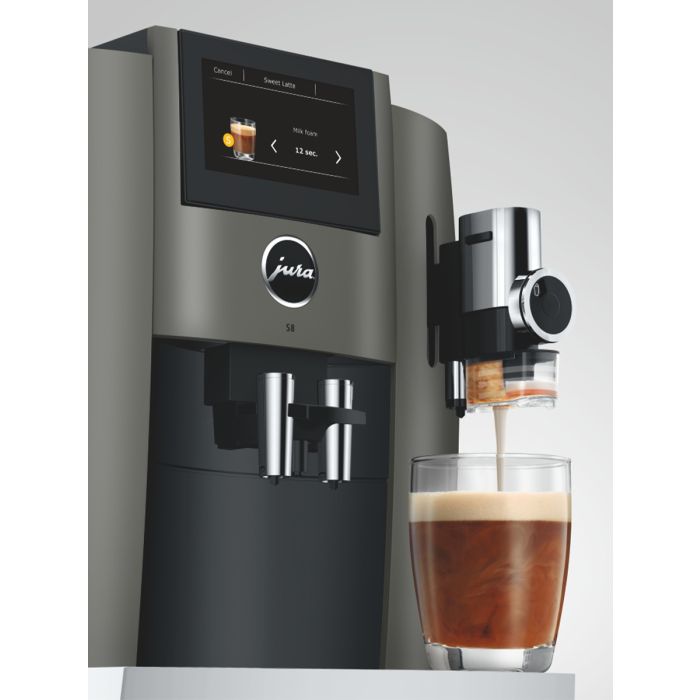 JURA S8 Dark Inox Superautomatic Espresso Machine 15755  | 2 yrs Warranty