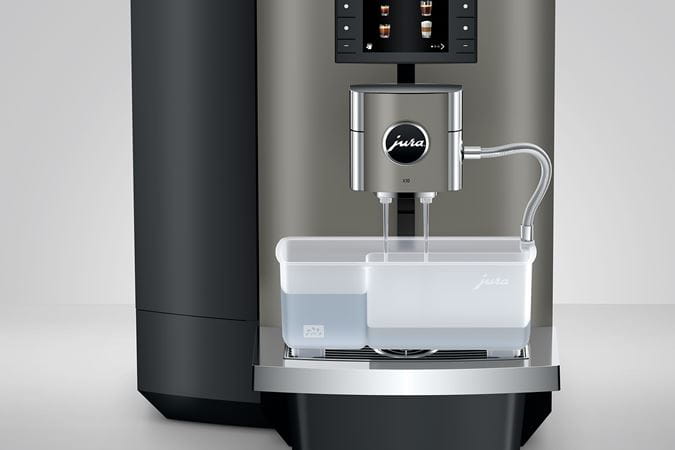 JURA X10 Dark Inox Professional Superautomatic Coffee Espresso Machine