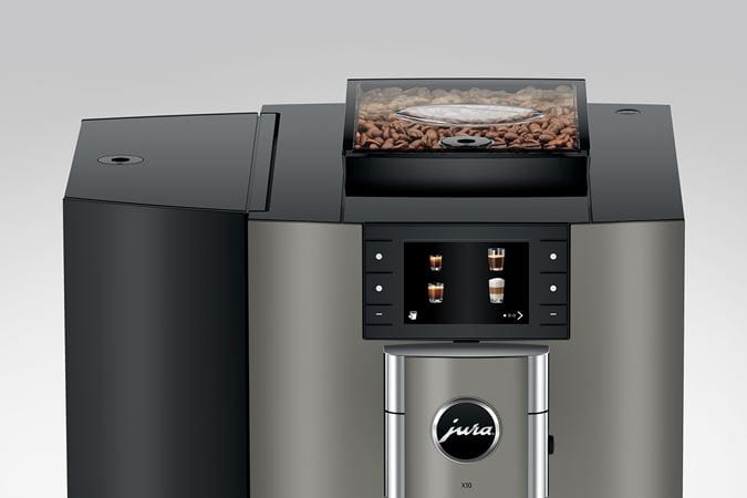 JURA X10 Dark Inox Professional Superautomatic Coffee Espresso Machine