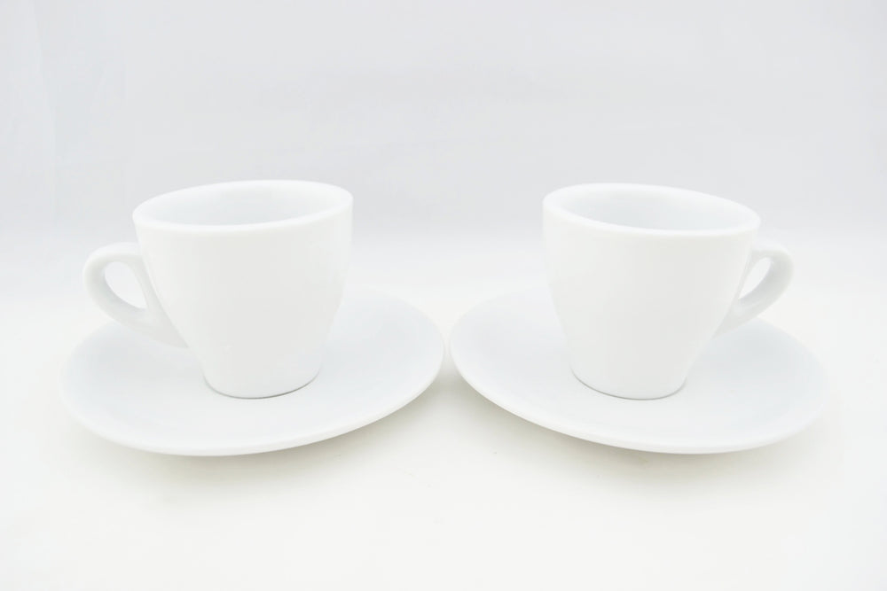 White Milano Espresso Cups by Milano, Made in Italy!