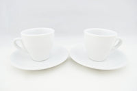 White Milano Espresso Cups by Milano, Made in Italy!