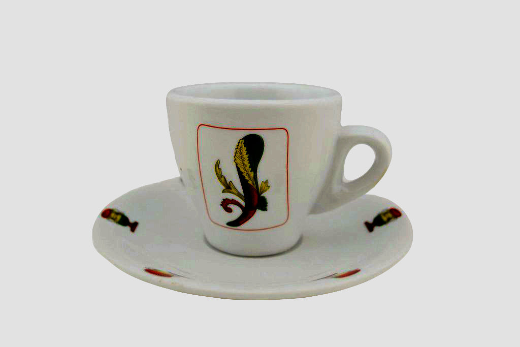 Italian Playing Cards Espresso Cups-Set of 6