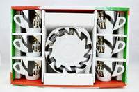 Boxed set of Juventus Italian Soccer Espresso Cups
