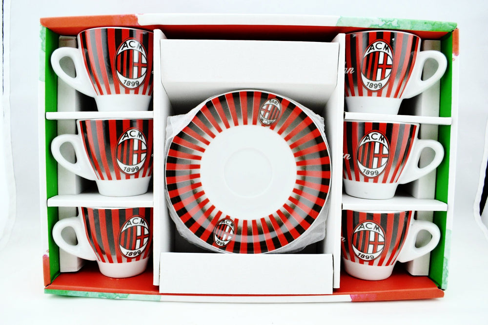 Boxed set of 6 AC Milan Espresso Cups