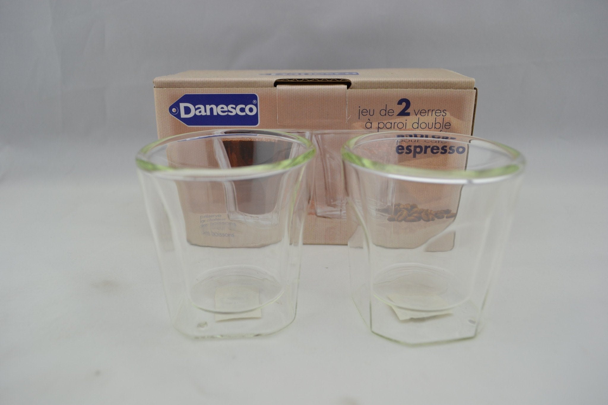 Danesco set of 2 double walled espresso glasses