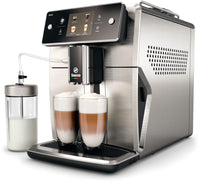 Side view Refurbished Saeco Xelsis Superautomatic Espresso Machine SM7684/04 ⎮Stainless Steel