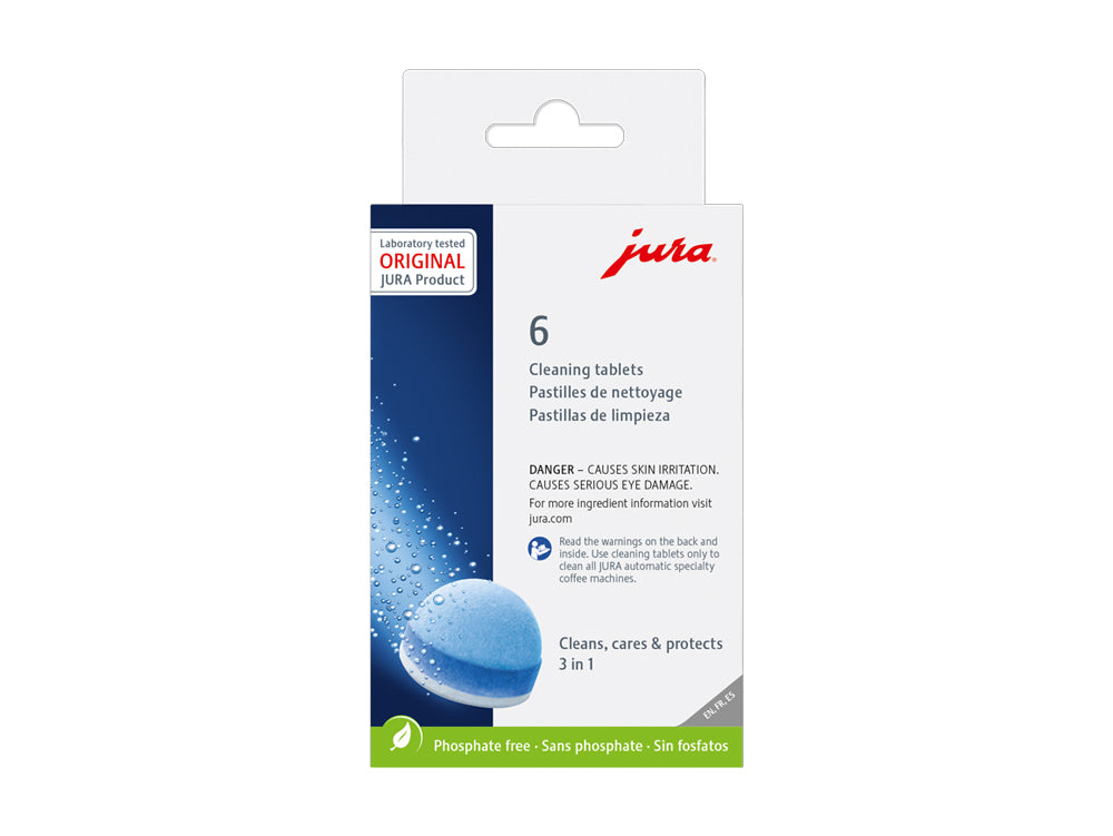 JURA 3 Phase Espresso Machines Cleaning Tablets 24224