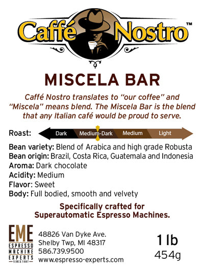 Caffe Nostro™ Miscela Bar Espresso Beans