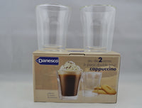 Double Walled Cappuccino Cups by Danesco with Box