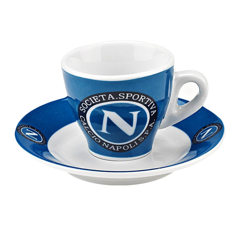 Club Napoli Espresso Cups--set of 6 cups and saucers - Espresso