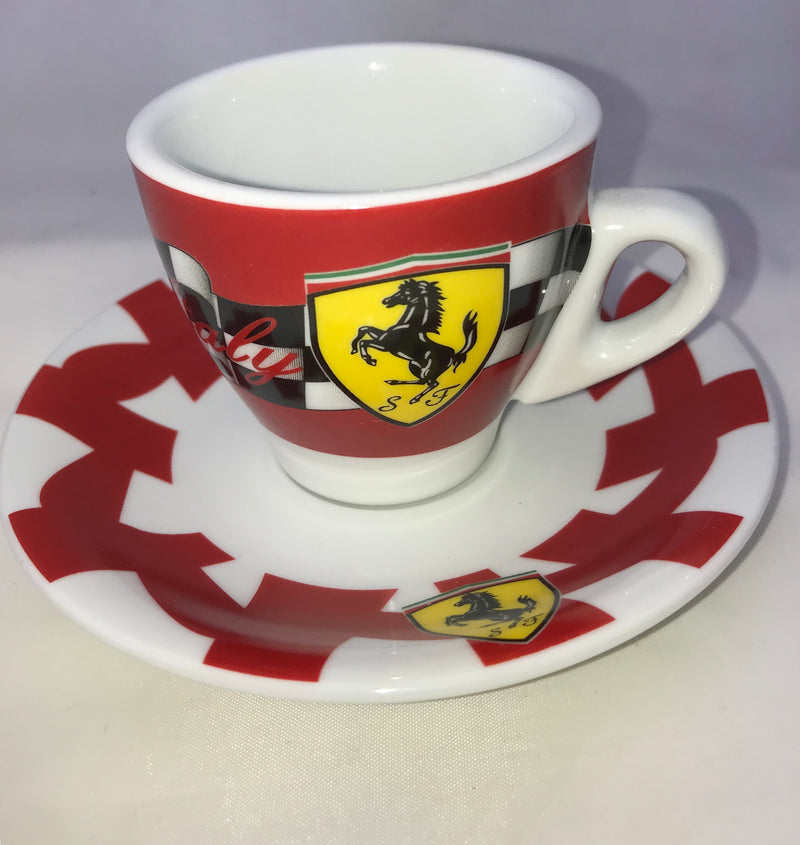 Ferrari Espresso Cups and Saucers set of 6