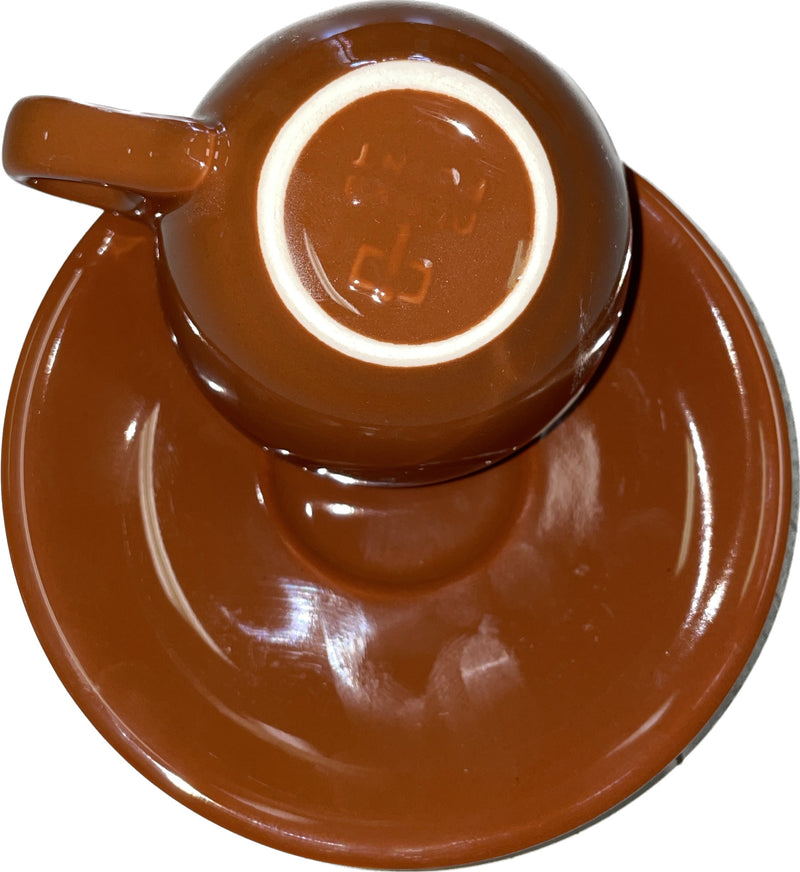 Brown Espresso Cups Nuova Point Sorrento short Style, Made in Italy! -  Espresso Machine Experts