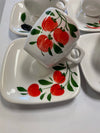 Set of 4 hand painted Espresso Cups | Italy