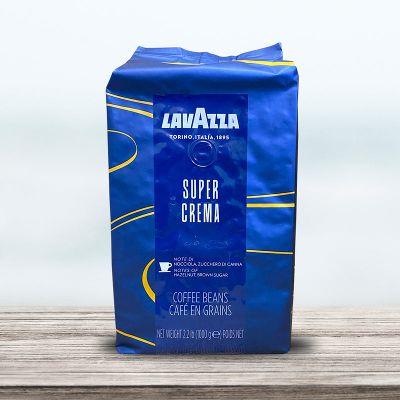 Lavazza Super Crema Whole Bean Coffee Medium Espresso Roast 2.2 LB, 2.2 LB  – Italy Best Coffee