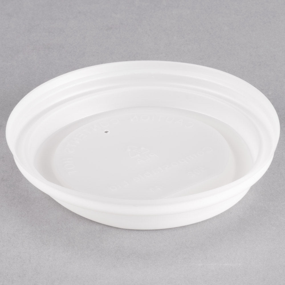 Translucent Compostable Paper Hot Cup Lid  8 oz.