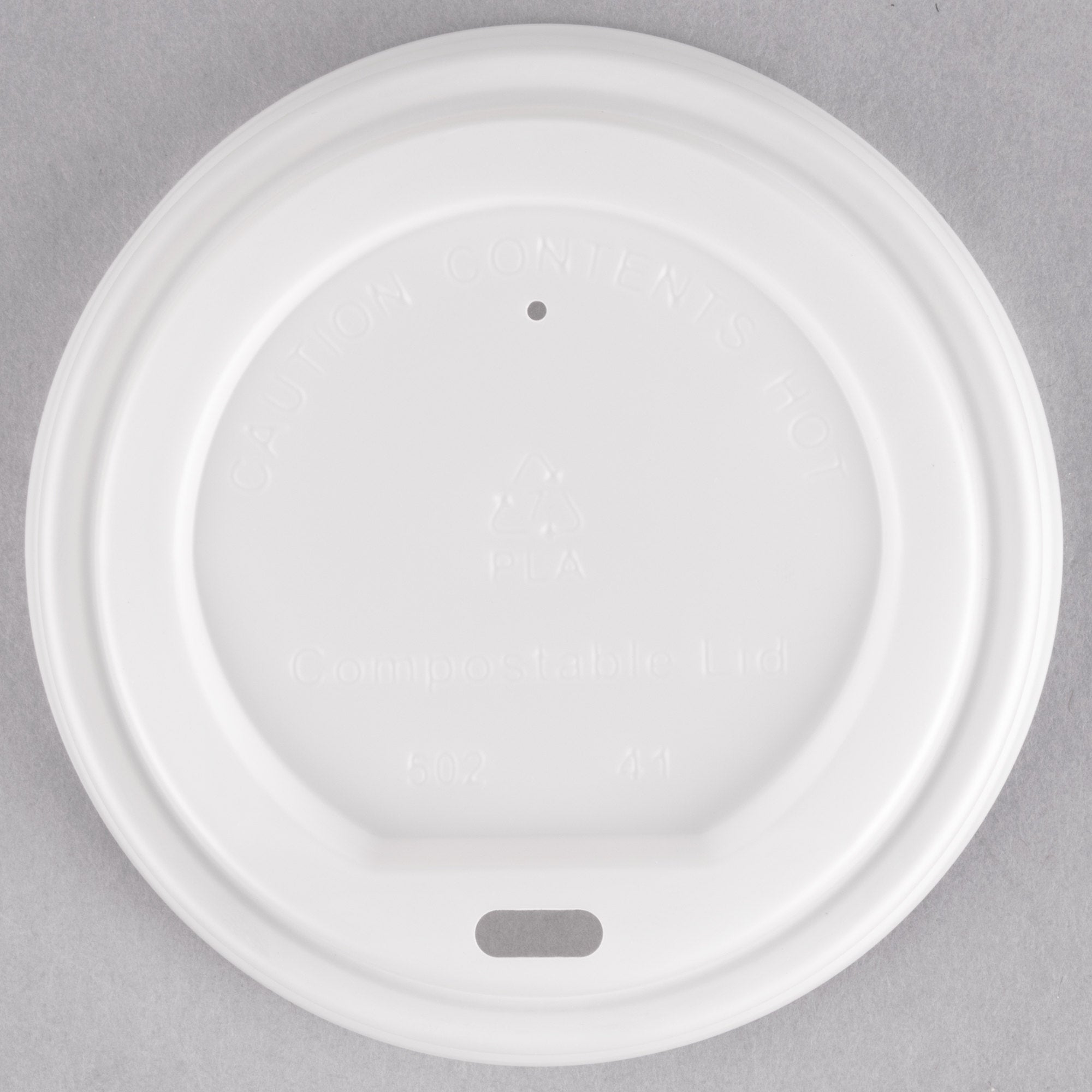 Translucent Compostable Paper Hot Cup Lid  8 oz.