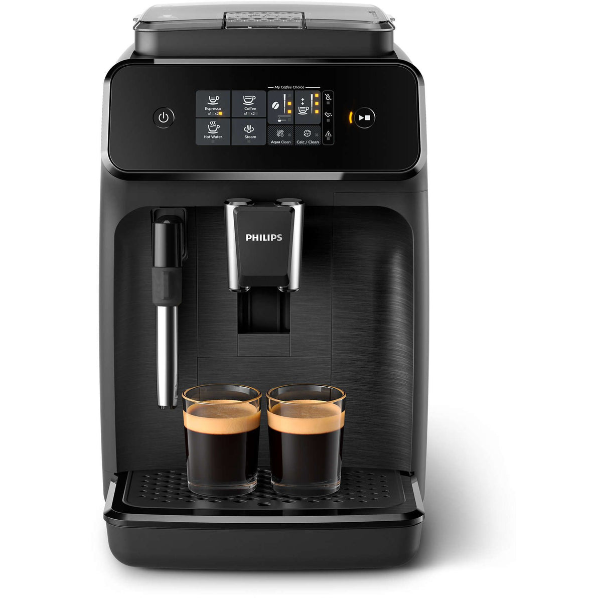 open Box Philips Saeco 2200 Series Superautomatic Espresso Machine Classic Milk Frother Black EP2220/14